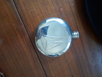 Vintage   PEWTER Flask  Shephill England 