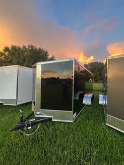 🦅Quality Cargo Trailer Brand 🆕 7x16 Ta Tandem Axle PLYCORE 0.080 🔥