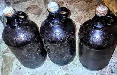 Vintage  Glass Clorox Jugs Set of 3