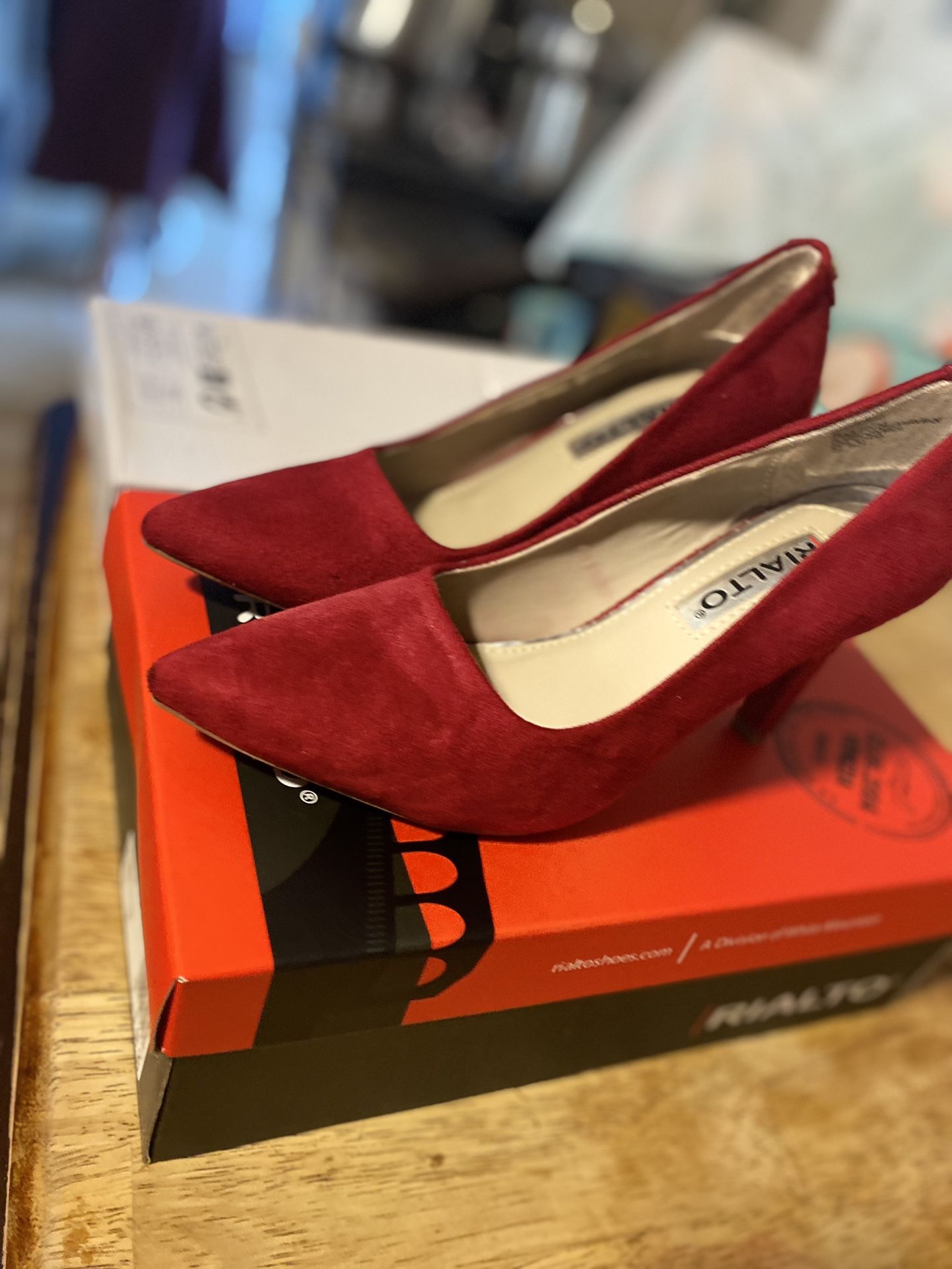 Yellow And Red Heels