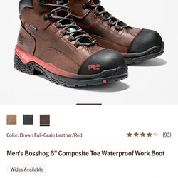 Size 13 Men's Bosshog 6" Composite Toe Waterproof Work Boot
