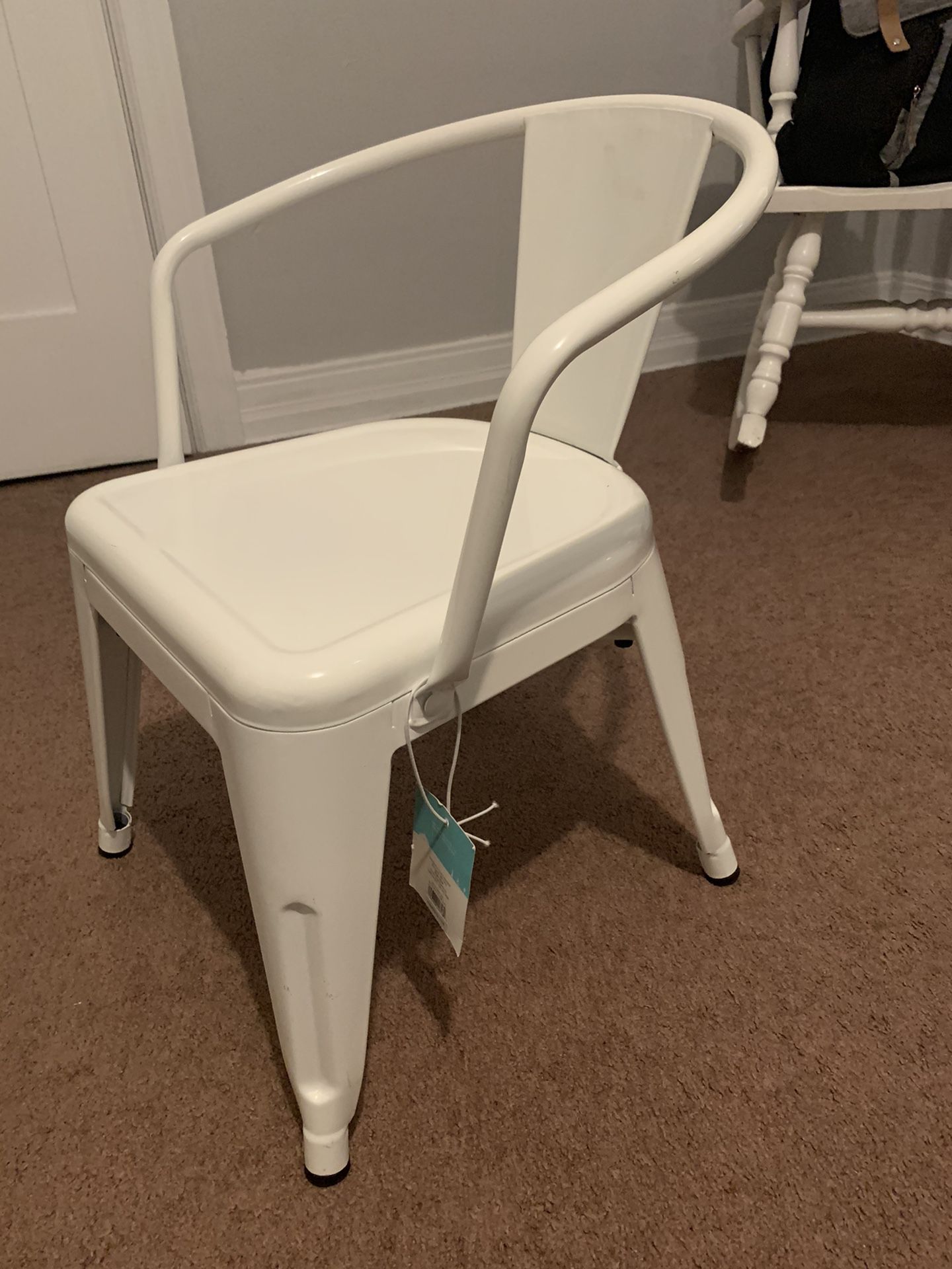 Pillow fort industrial activity chair in white