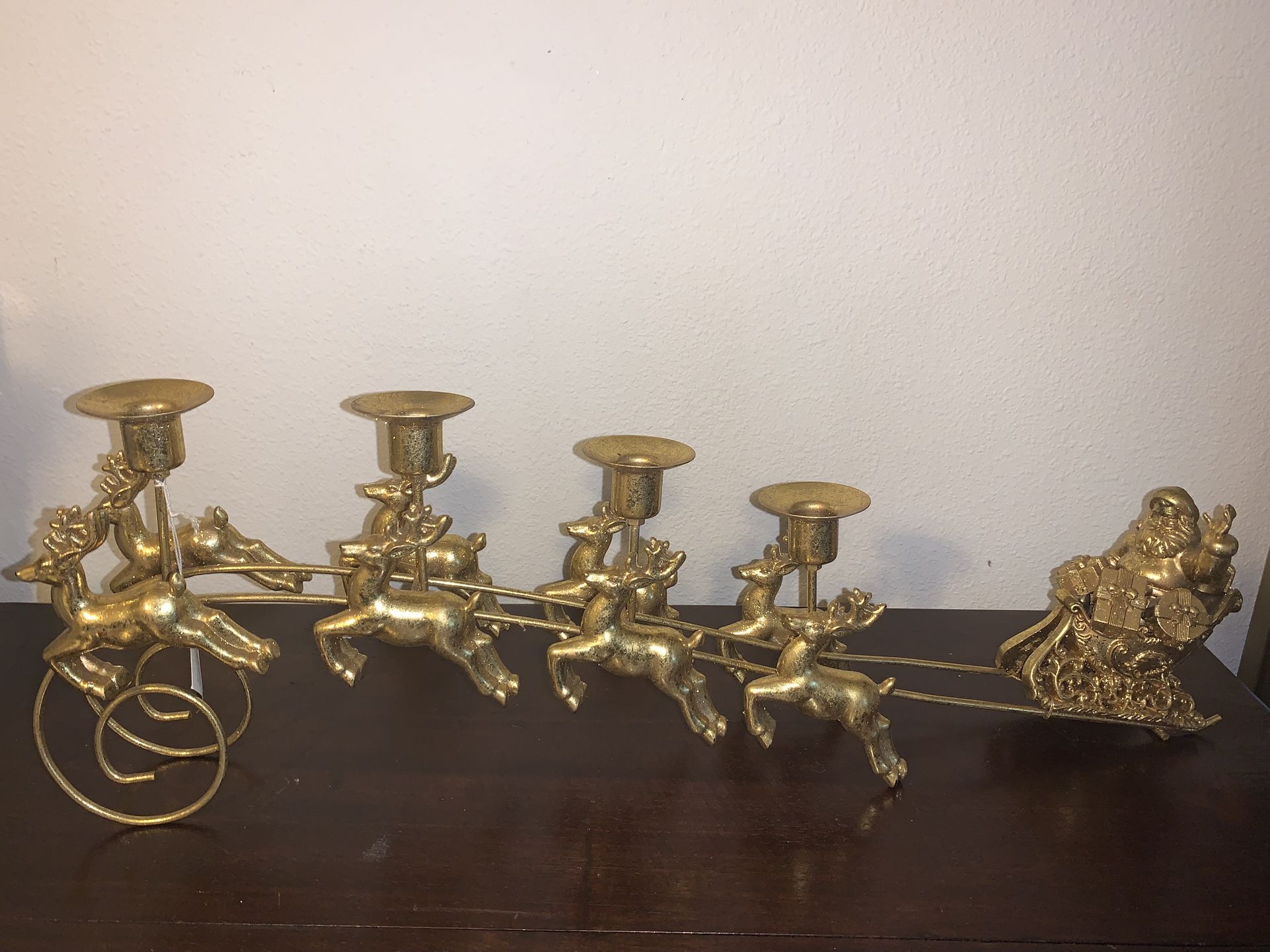 Santas Sleigh Candle Holder