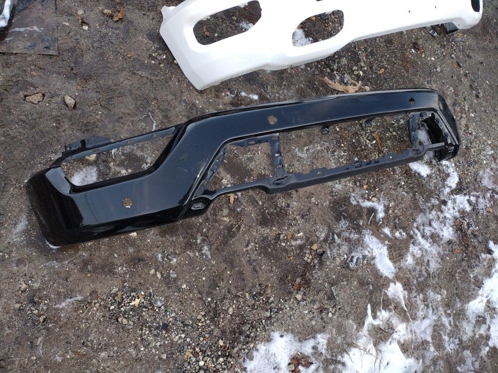 2021 And 2022 Ford F-150 Front Black Bumper With Sensor Holes OEM Part