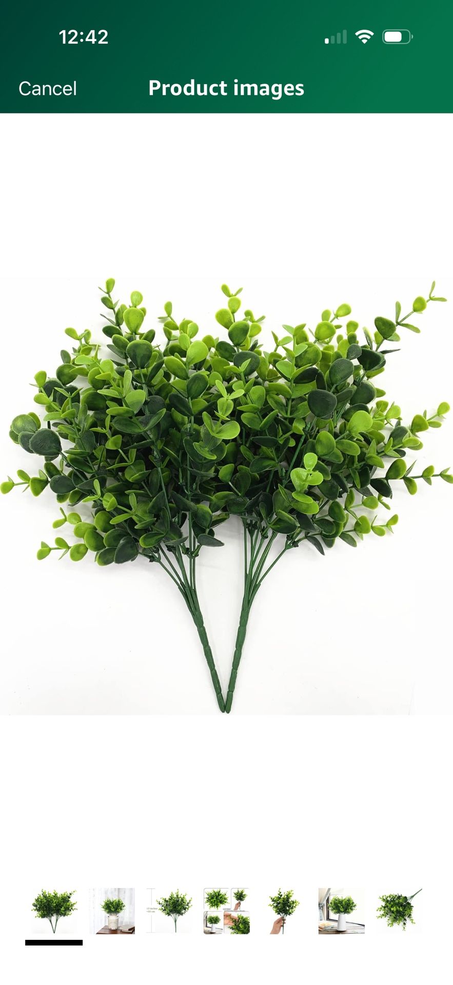 rtificial Eucalyptus Plant Decoration, Fake Leaves Eucalyptu Shrubs Branches Faux Greenery Leaf Bud Stems Grass for Indoor Outdoor Wedding Bouquets Ta