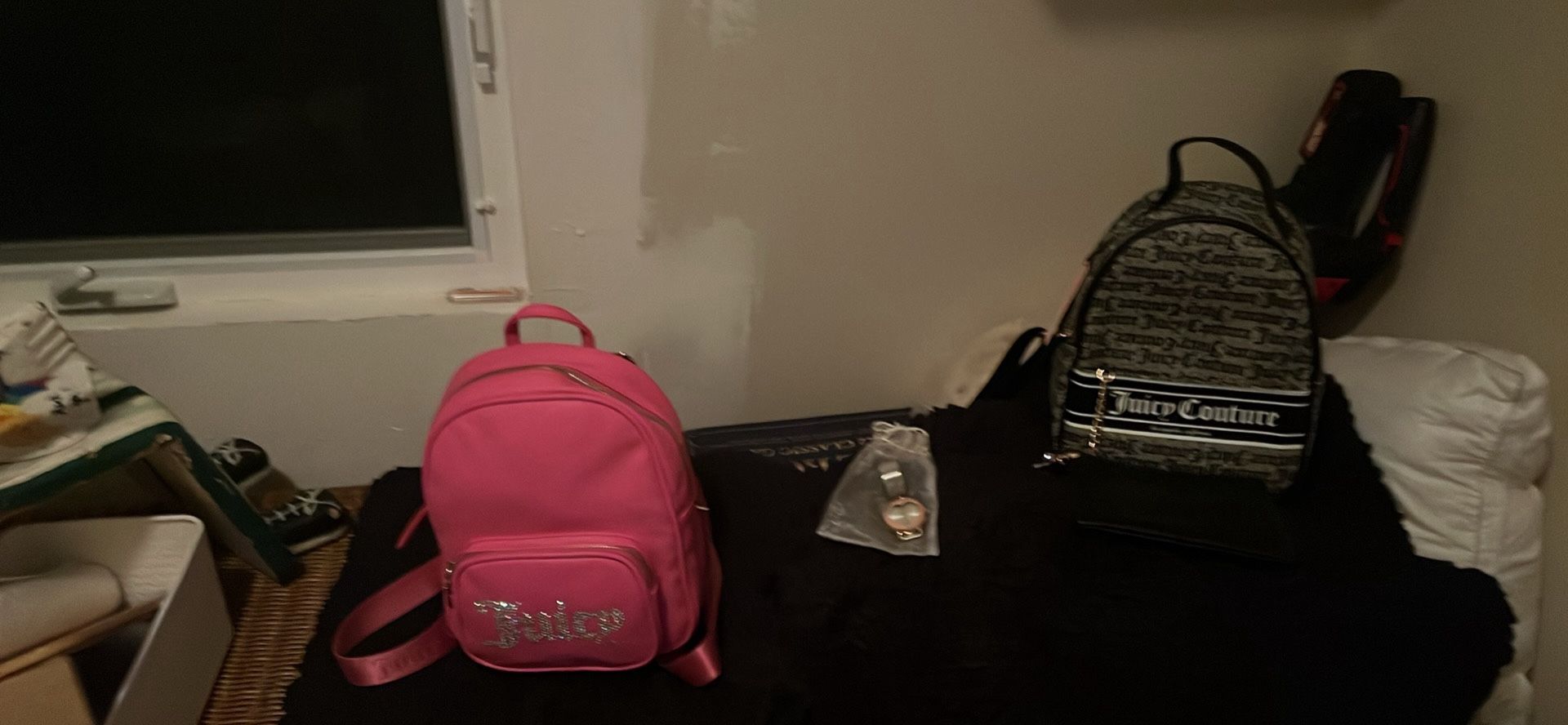 Two Juicy Couture Backpacks, New With Tags And Juicy Couture Watch