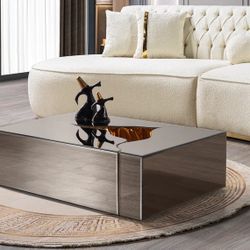 BRONZE & GOLD 3PC COFFEE TABLE 