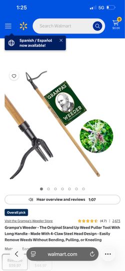 Grandpa’s weed remover