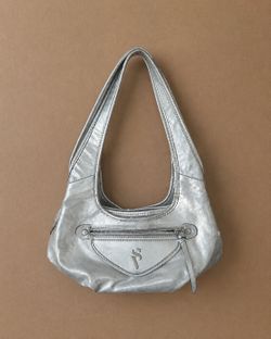 Silver Y2K Hobo Shoulder Bag - Simply Vera Vera Wang