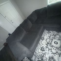 U Sectional Grey