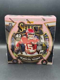 2025 Select Football Mega Box - Black & Red Prizm Shock Parallels (Sealed)