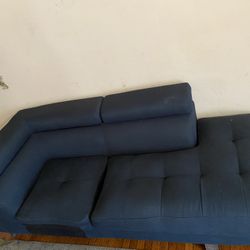 Sectional Blue Couch