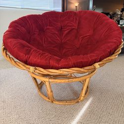 Papasan chair and cushion