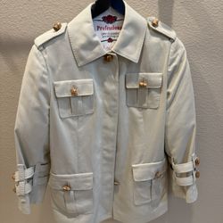 Cole Haan Beige Jacket with Button Details