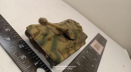 1/72 King Tiger Henschel Turret German Heavy Tank Built Painted Scale Model
