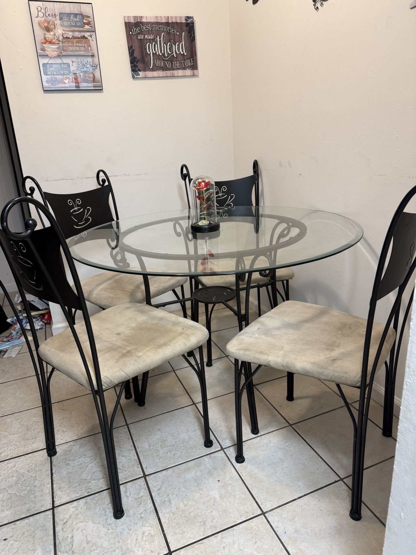 Kitchen Table And Chairs End Table