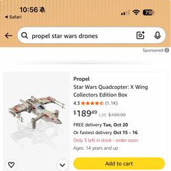 Star Wars Quad Copter X-Wing Drone j- Disney/Propel