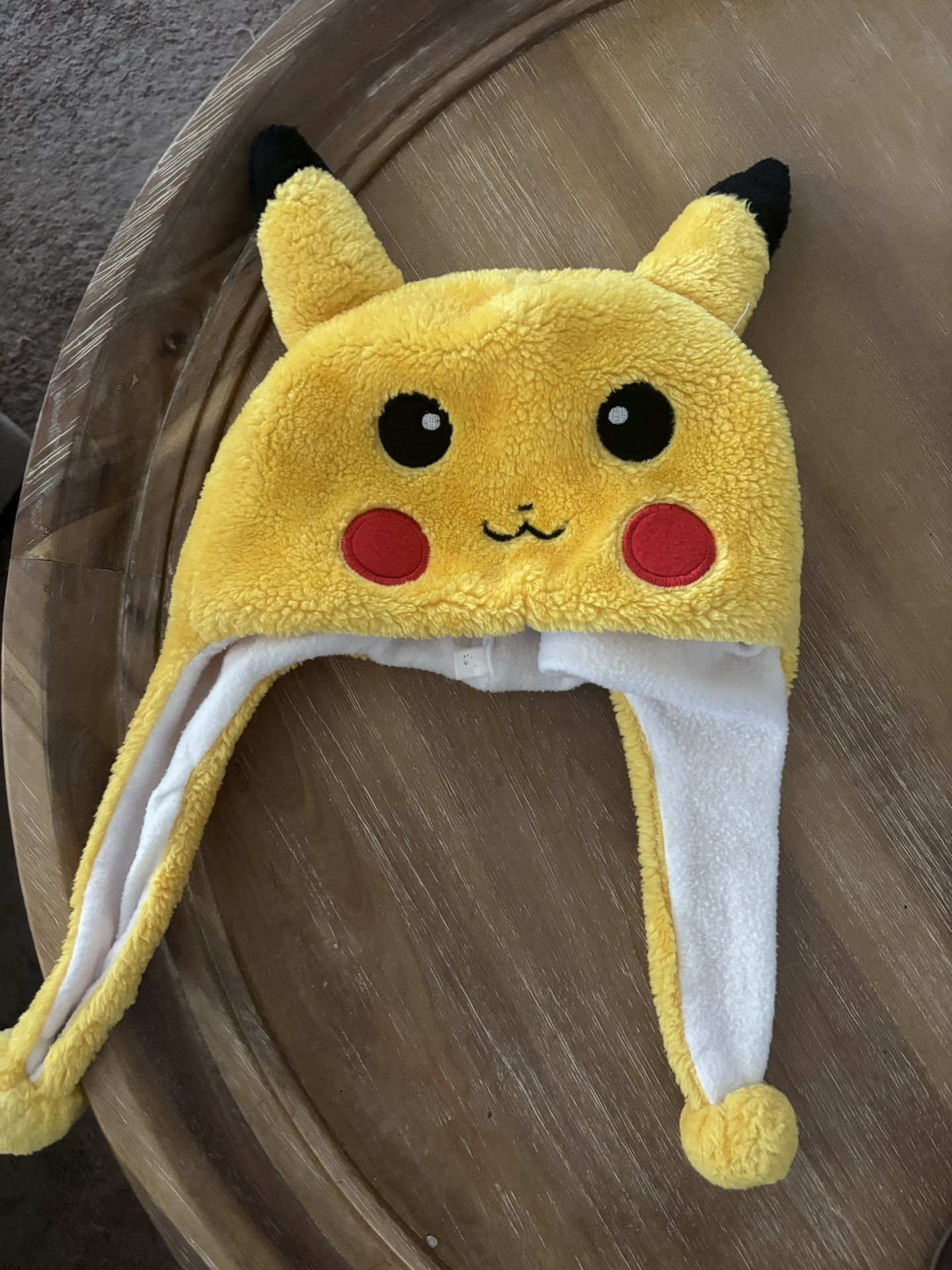 Pokemon Pikachu Soft Plush Pom Pom Hat