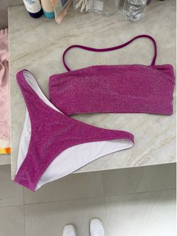 Pink swim wear