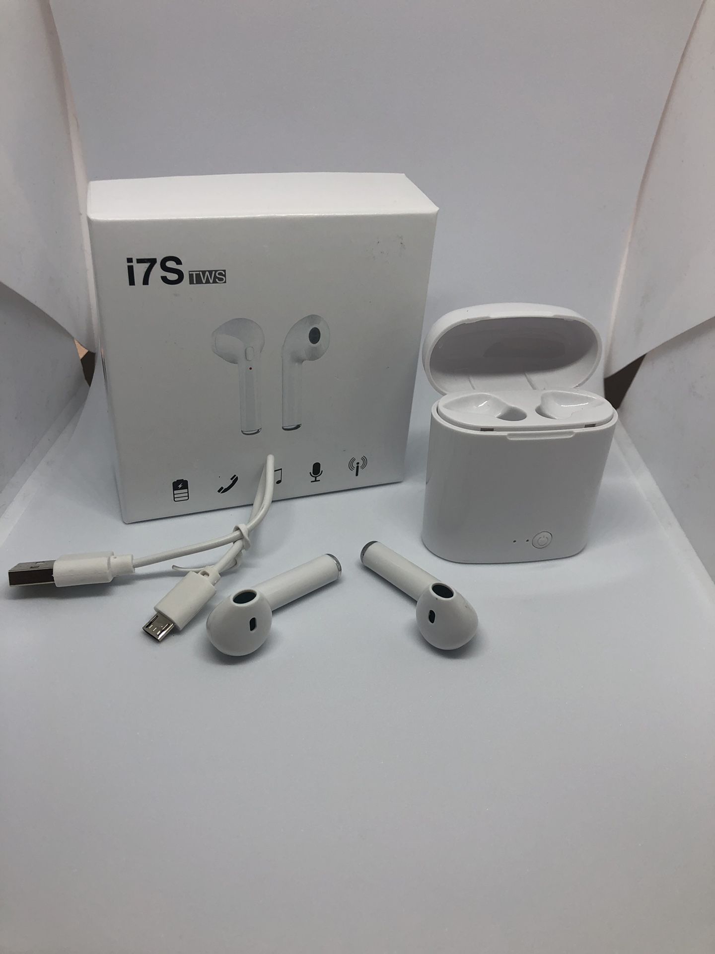 White I7s twn Bluetooth wireless headphones earbuds audifonos for sale * Shipping only **