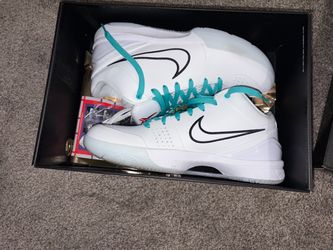 Nike High-Top Basketball Sneakers White Teal