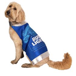 Rasta Imposta Bud Light Can Dog Costumes Pet Beer Drink  Costume, Pet Size Extra Small-Small