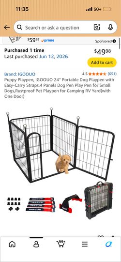 Play pen puppy