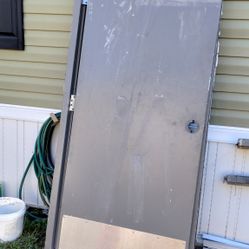 37 Times 84 Inches Long Metal Doorframe