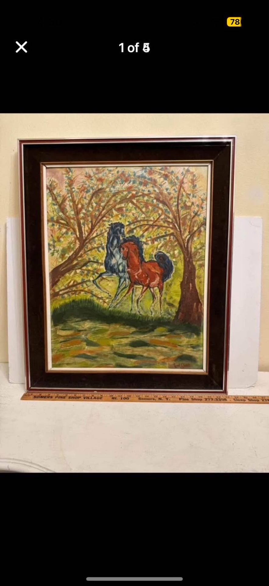 Vintage Horse Painting