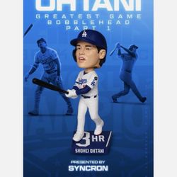 Shohei Ohtani Dodgers 2026 Greatest Game Bobblehead 4/10/26 (5 Tickets) No Fees 
