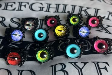 Resin Dragon Eye Rings $8 Each