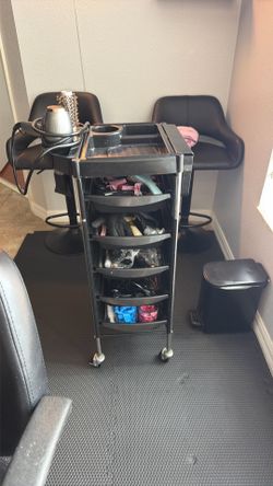 Beauty salon auxiliary cart