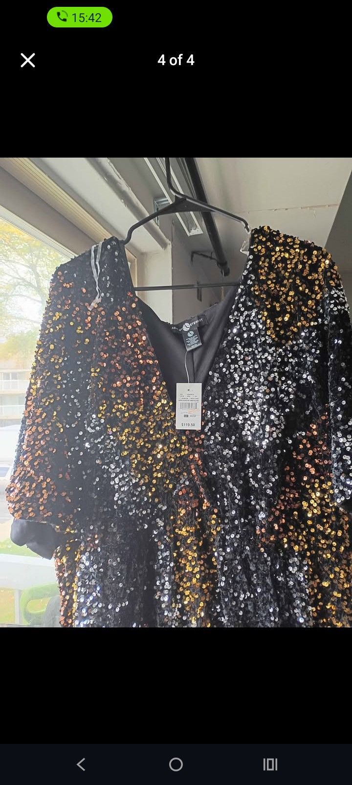 Gold & Silver Sequin Dress