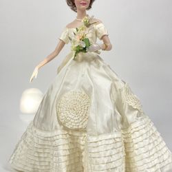 Jackie Kennedy Porcelain Doll By Franklin mint Limited Edition