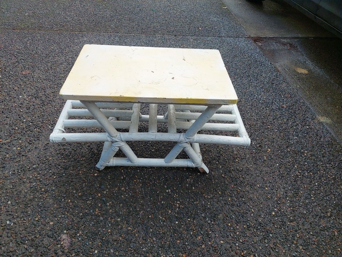 Vintage Bamboo Table