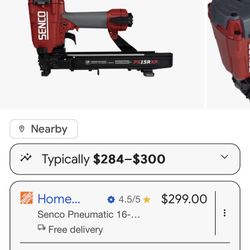 Senco Wide Crown Stapler With Full Box Of 1” Staples 