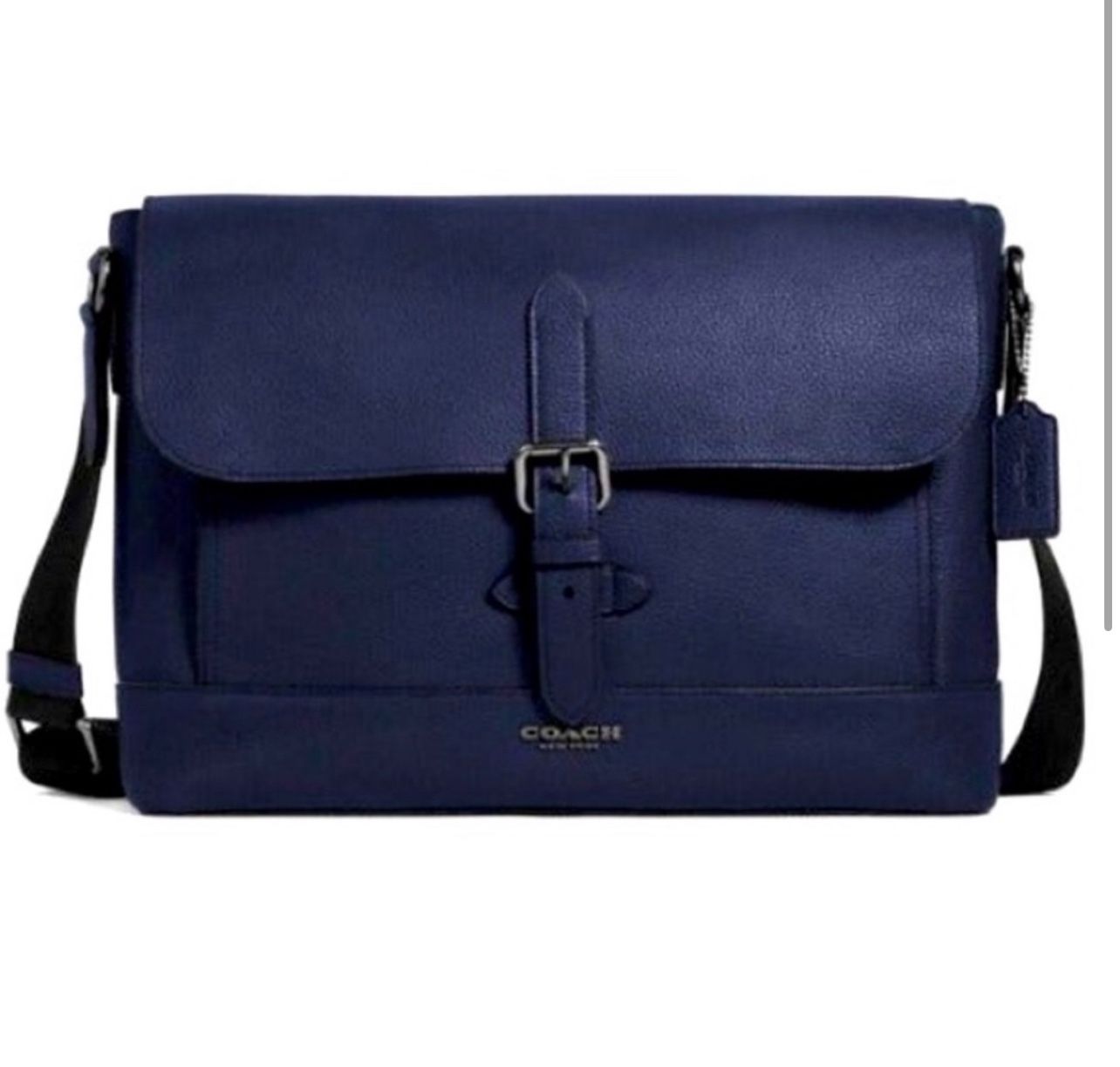 Coach Hudson Messenger Bag (Navy Blue)