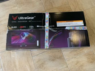 LG UltraGear 45” OLED QHD Curved Gaming Monitor 45GX90SA-B 