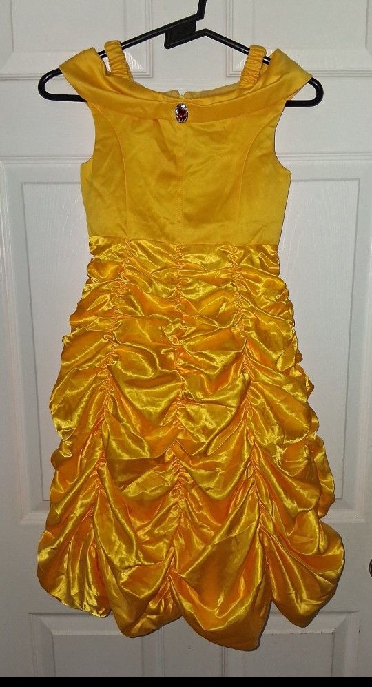 HALLOWEEN Disney Princess Belle SIZE 5/6 dress costume $20 FIRM