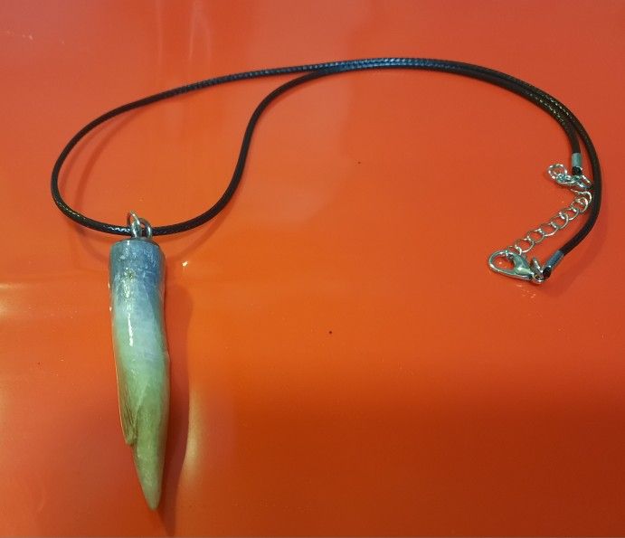 Rooster spur necklace, charm