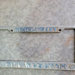 Bill Worsham  VW License Plate Frame Hemet Valley California 