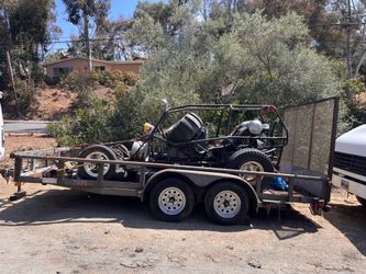 16’ Big Tex Dual Axle Trailer w/ Dune Buggy
