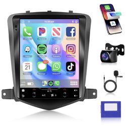 4Core 4G+64G Android 15 Car Radio for Chevy Cruze J-2014, 5G-WiFi, Car Stereo Wireless Carplay, Rimoody 9.7'' HD Touchscreen Mirror Link GPS n