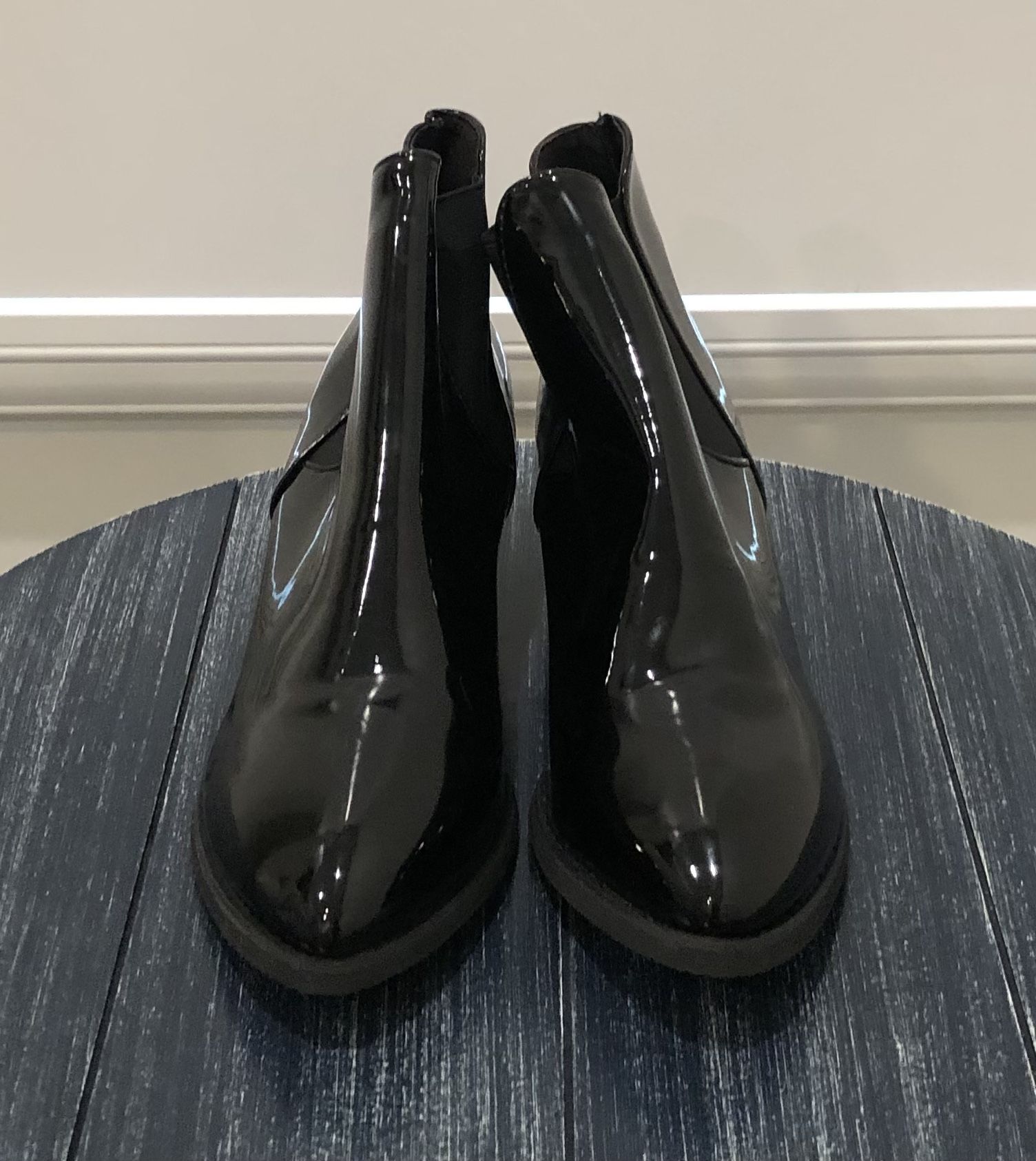 Ladies Patent Booties