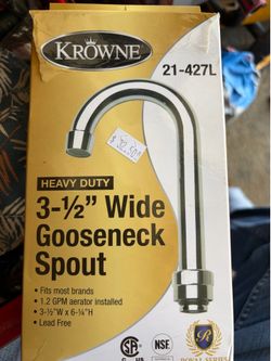 Gooseneck spout 3 1/2 “