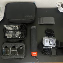 Go Pro Accessories, And Microphone With Receiver