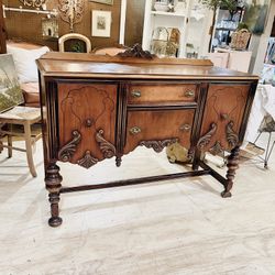 Jacobean Revival Sideboard/Buffet