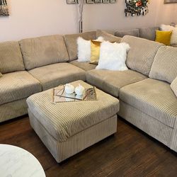 Beige Sectional 