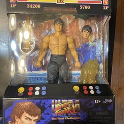 Jada Toys Ultra Street Fighter II Fei Long & Chun Li Action Figures