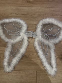 White Feather Angel Wings Costume Accessory